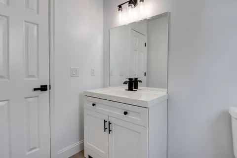 a view of bathroom with a sink