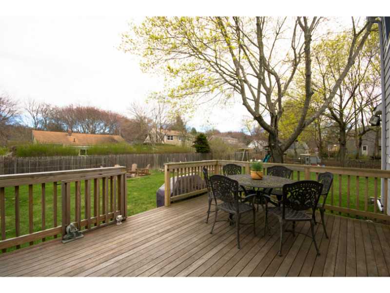 Patio/Deck. From the kitchen you reach a large deck, perfect for an outdoor meal in nice weather.