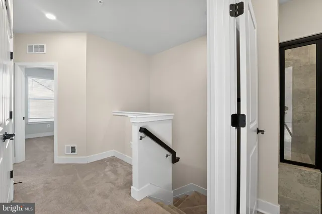 a view of an entryway with staircase