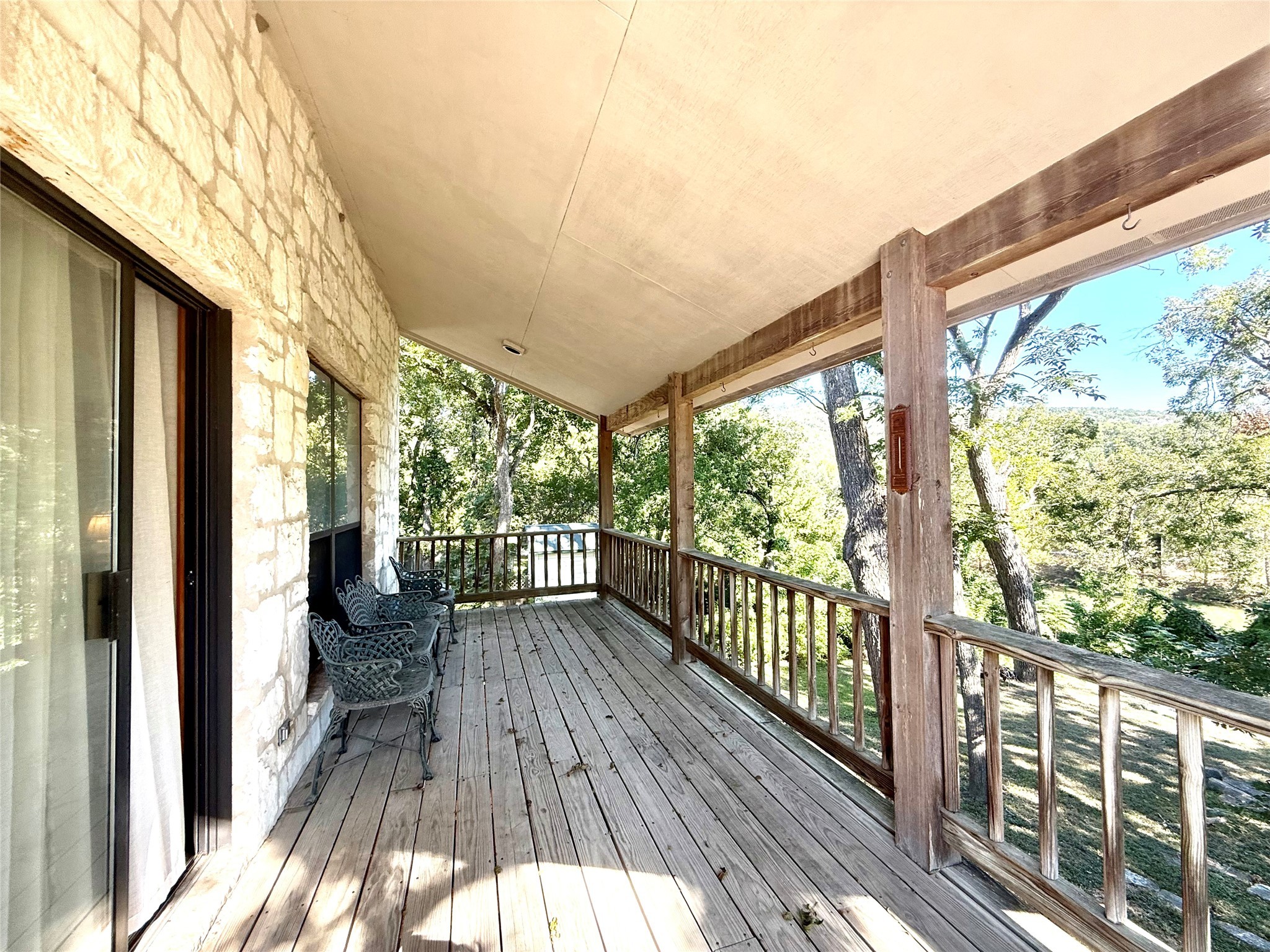 9030 River Road New Braunfels, TX 78132 - Photo 11 of 25 a view of balcony with wooden floor