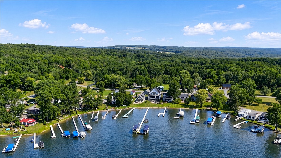 5791 Joy Road Conesus, NY 14435 - Photo 39 of 48 Overhead aerial view of the surrounding lakefront community.