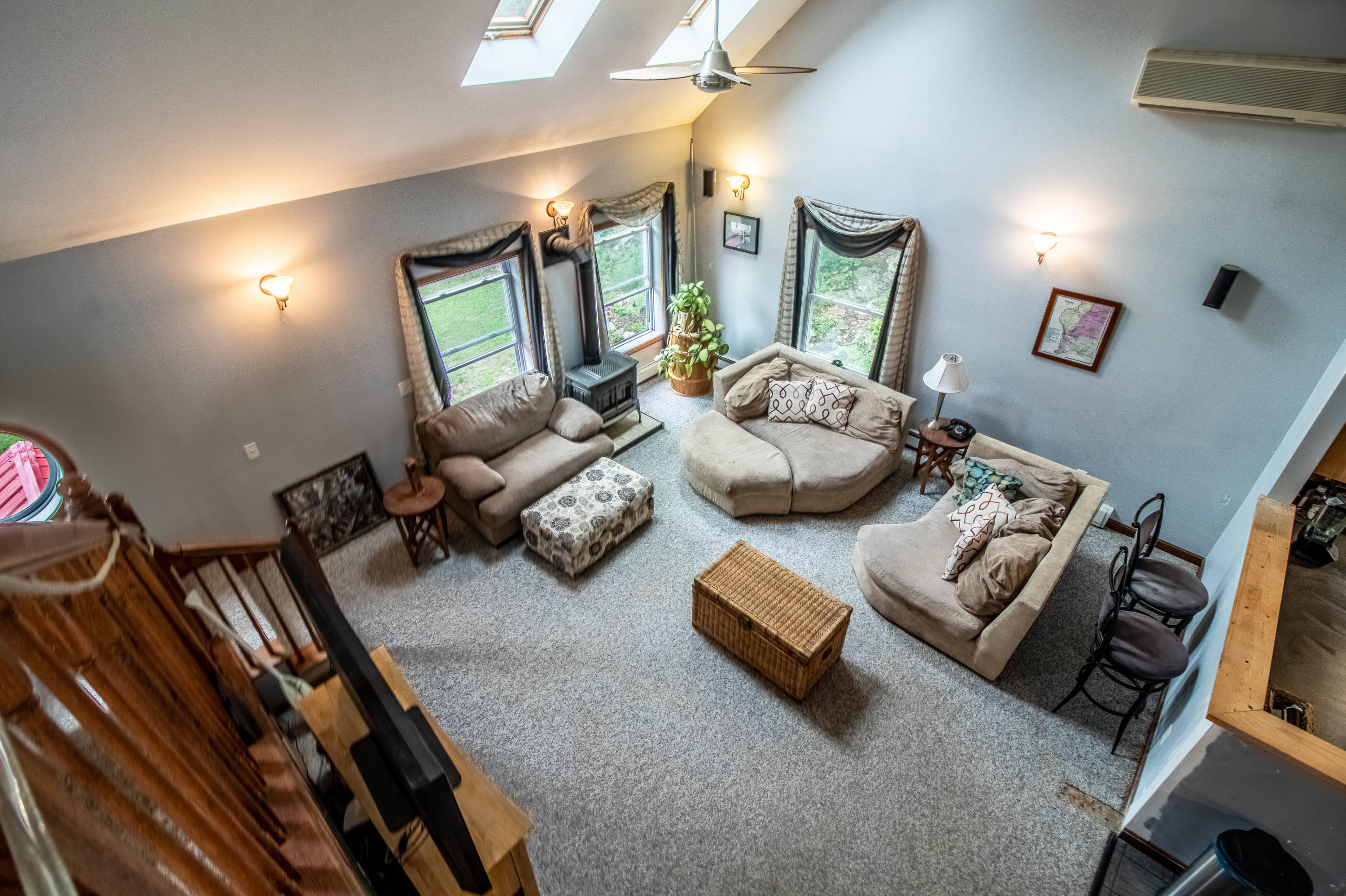 47 Perk's Peak Road Windham, ME 04062 - Photo 20 of 26 Loft View to Living Room