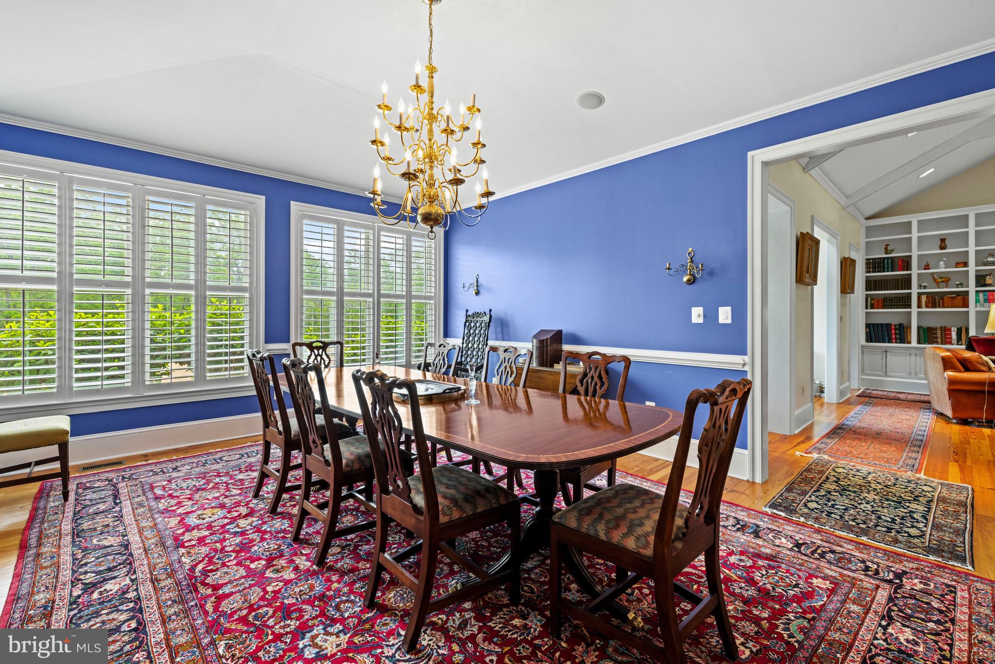 20147 Woodtrail Road Round Hill, VA 20141 - Photo 12 of 41 a view of a dining room with furniture window and wooden floor