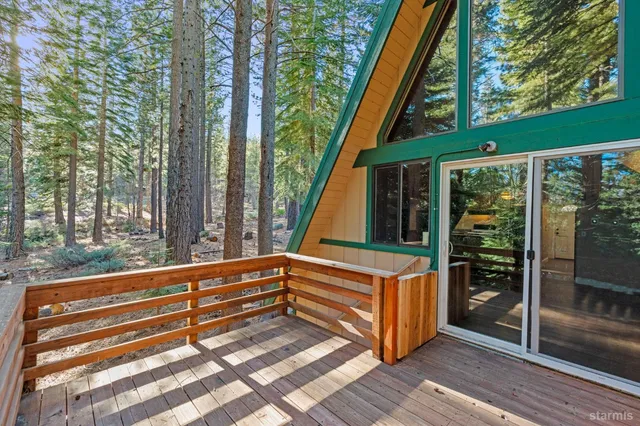 a view of outdoor space and deck