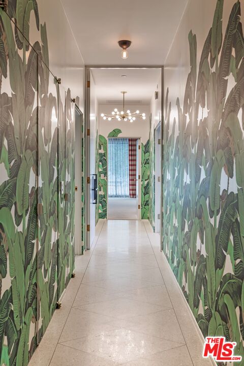 1070 North Hillcrest Road Beverly Hills, CA 90210 - Photo 13 of 29 a view of hallway with balcony