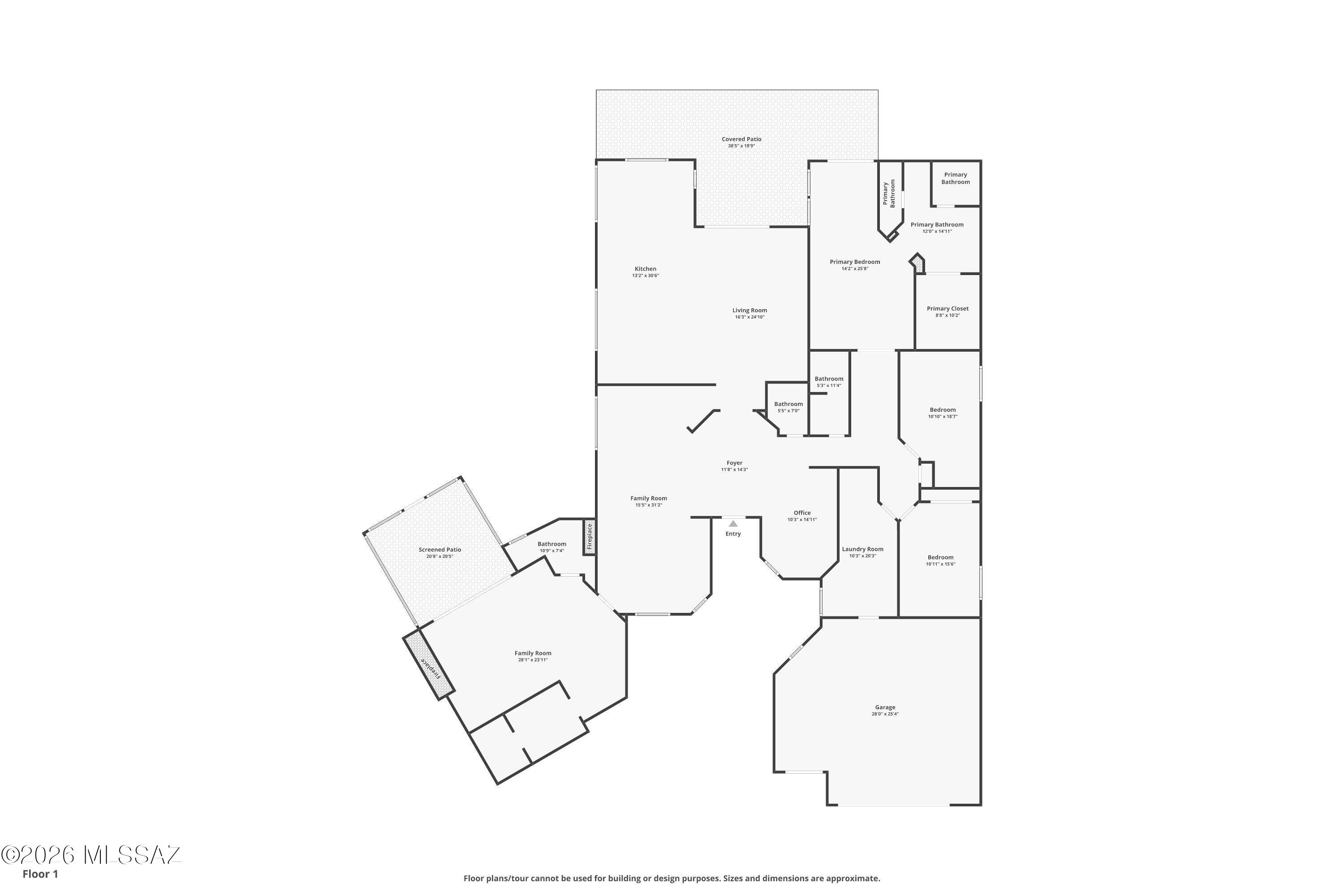 38200 South Stone Ridge Court Tucson, AZ 85739 - Photo 51 of 51 Custom Cambria Floorplan