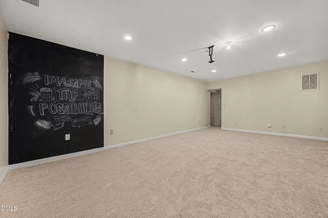 a view of an empty room