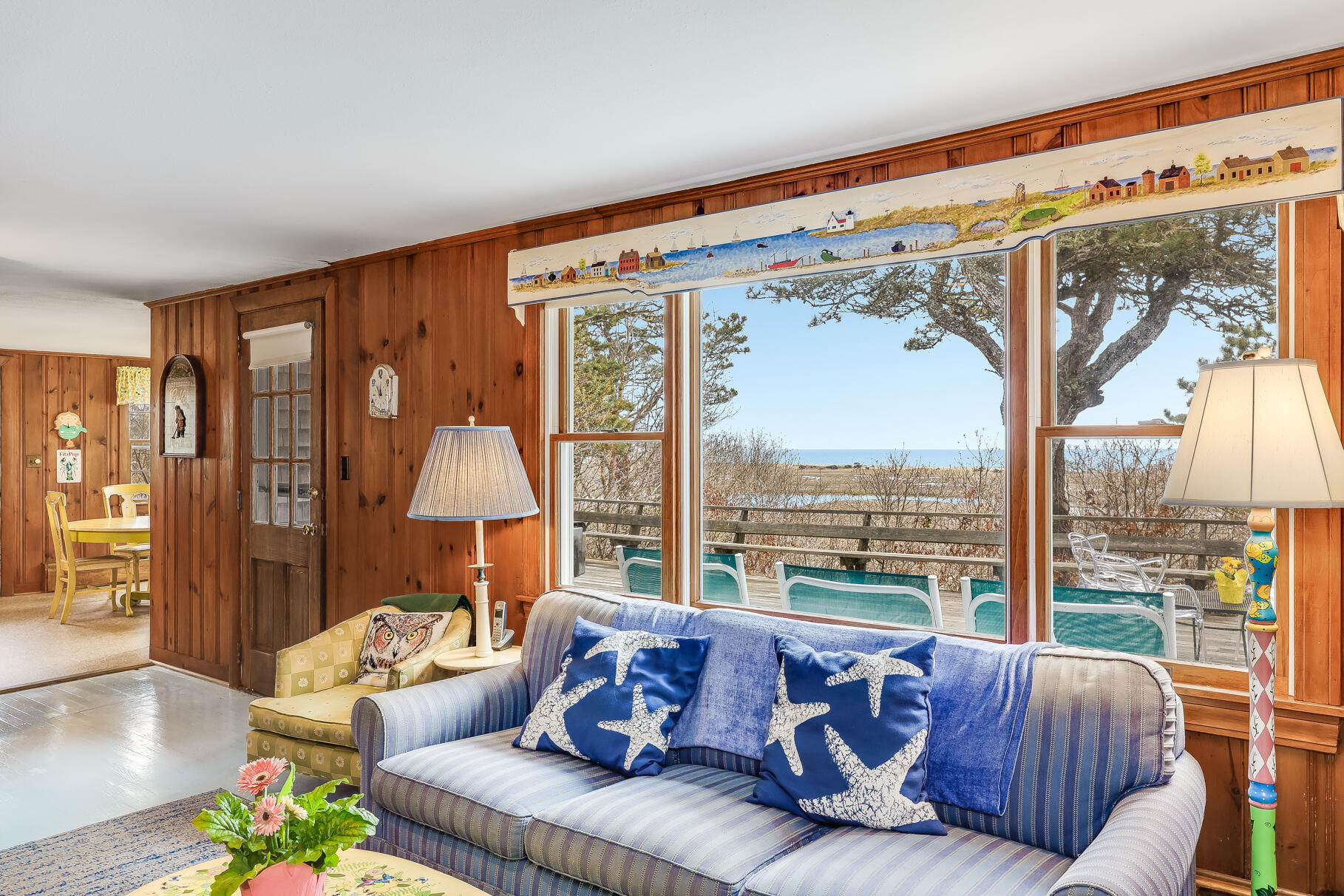 189 Bay View Road Chatham, MA 02659 - Photo 18 of 59 a living room with furniture and a large window
