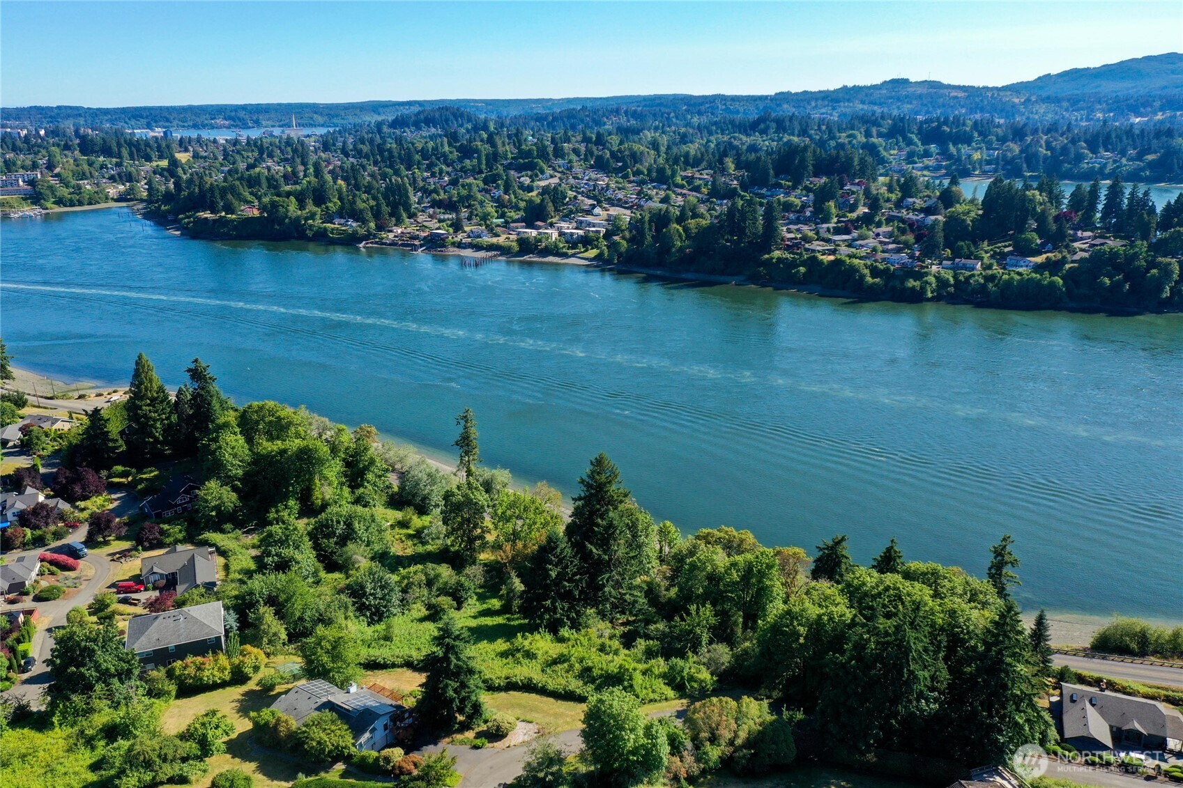 -xxx Tracyton Beach Road Northwest Bremerton, WA 98310 - Photo 15 of 26 an aerial view of a houses with a lake view
