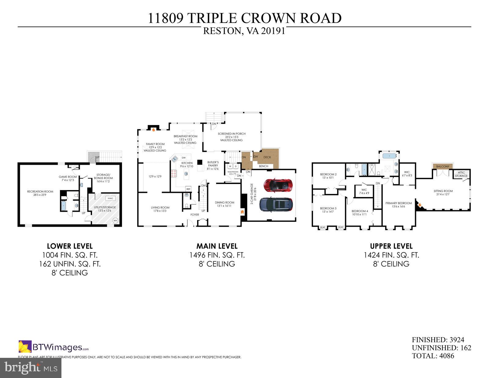 11809 State Rte 4707 Reston, VA 20191 - Photo 67 of 70 Full Floor Plan 11809 Triple Crown Road.