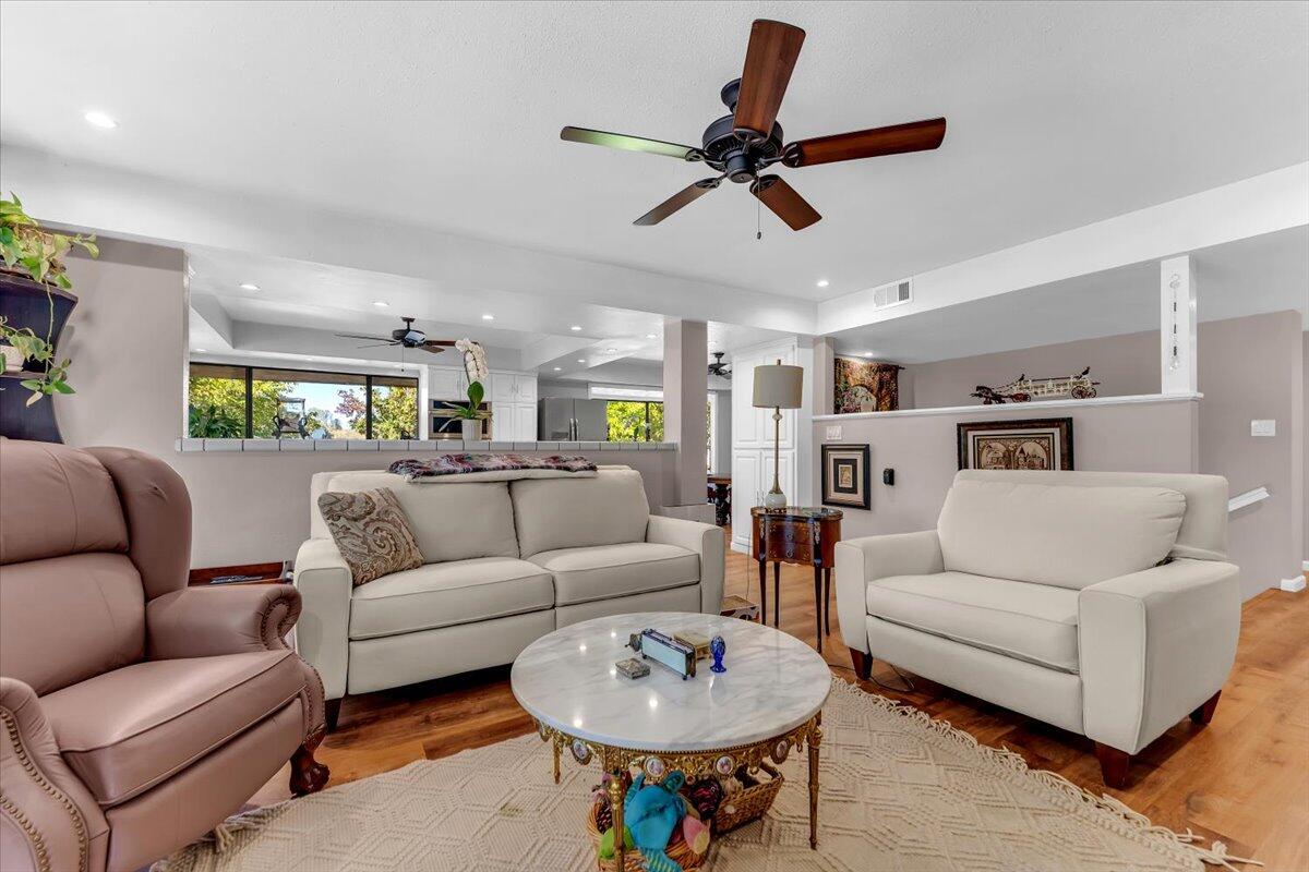 5521 Churn Crk Road Redding, CA 96002 - Photo 24 of 154 a living room with furniture and a view of kitchen