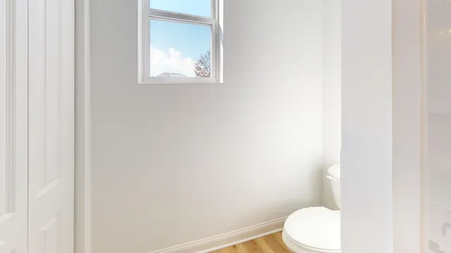 an empty room with window
