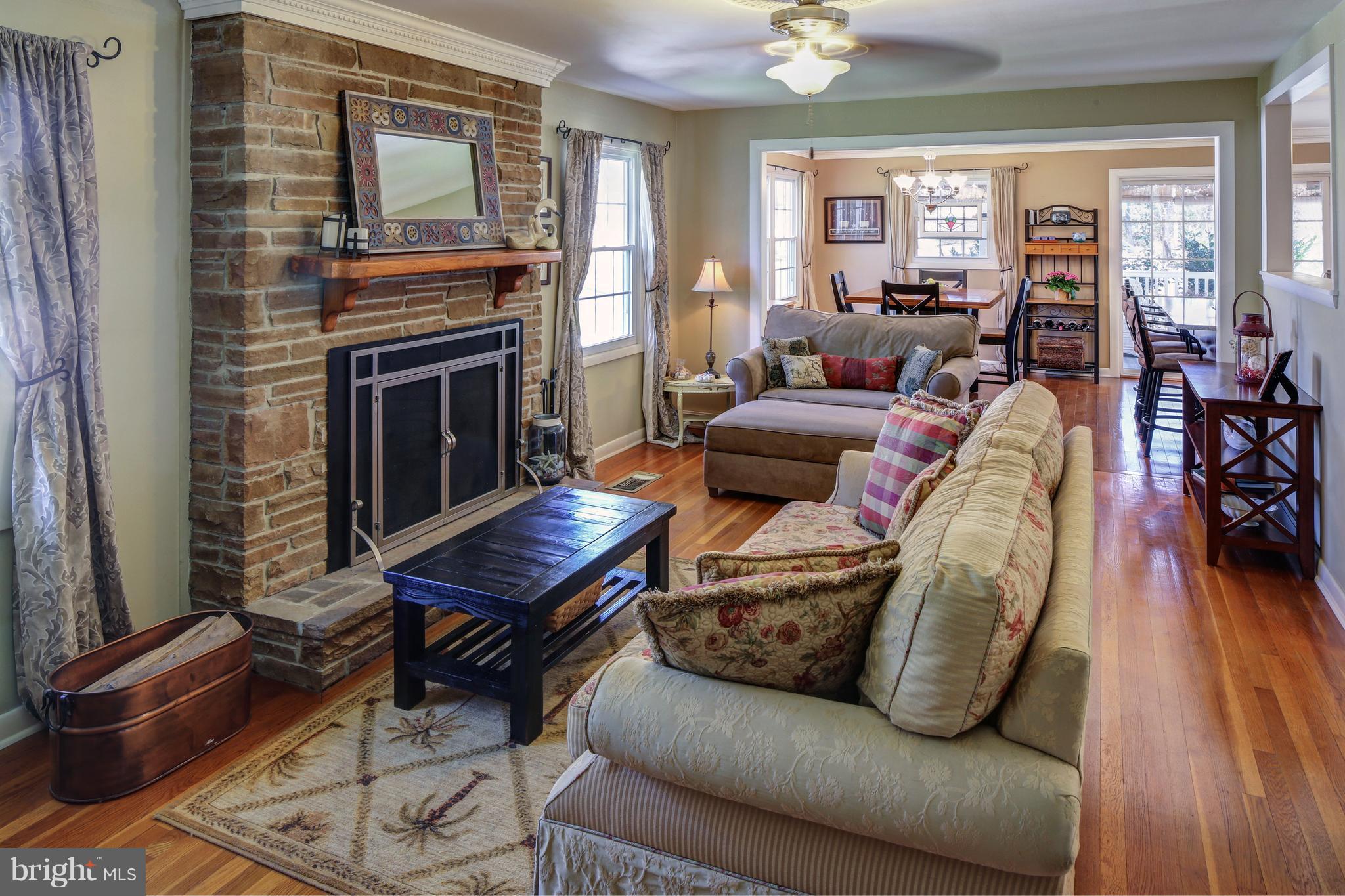 3284 Stepney Street Edgewater, MD 21037 - Photo 12 of 30 Hardwdood Floors, Romantic Stone/Wood Fireplace