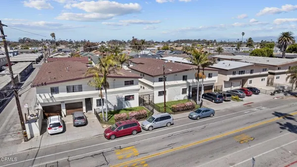an aerial view of residential houses