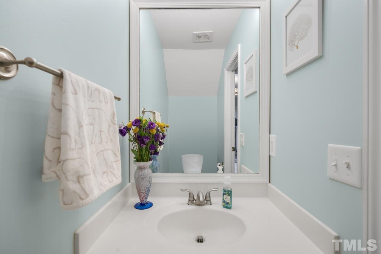 7106 Proctor Hill Drive Raleigh, NC 27613 - Photo 5 of 29 a bathroom with a sink and a mirror