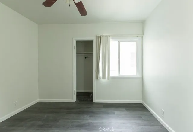 an empty room with window