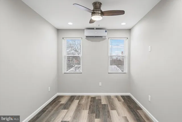 a view of hallway with natural light