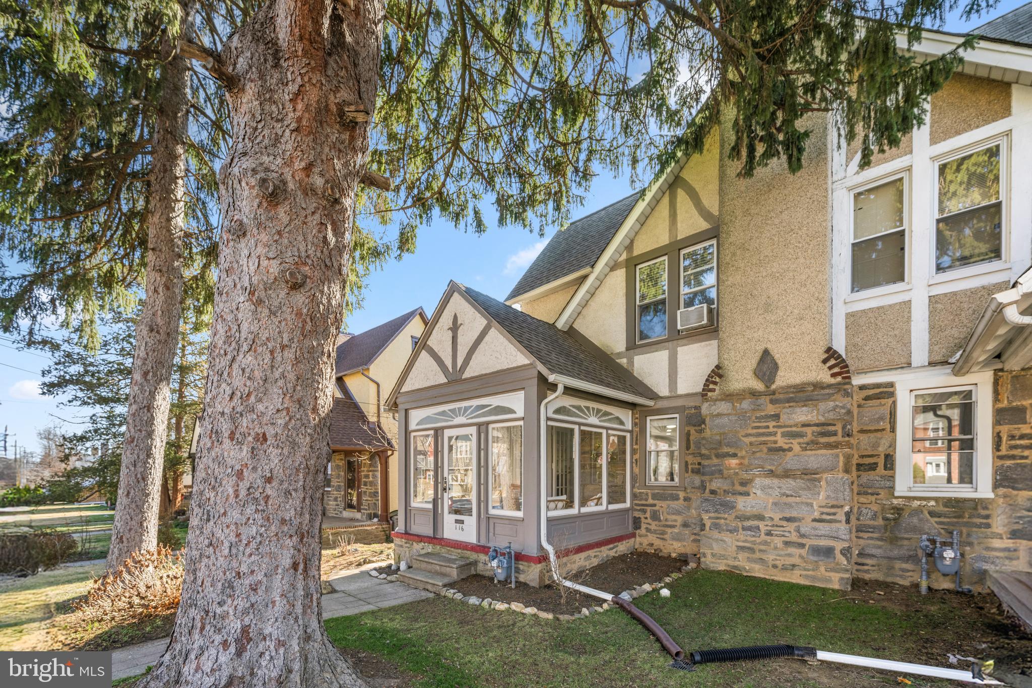 116 Marshall Road Lansdowne, PA 19050 - Photo 36 of 40 a front view of a house with a yard