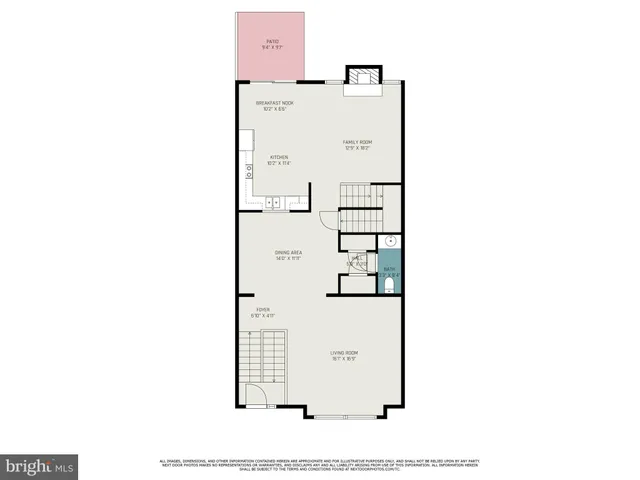 a picture of a bench in front of door