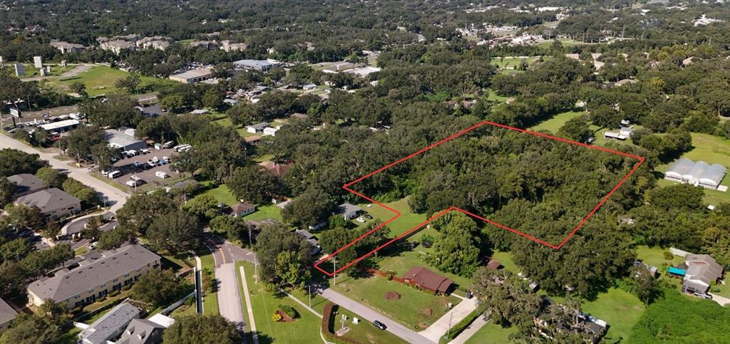 224 Old Mulrennan Road Valrico, FL 33594 - Photo 1 of 5 an aerial view of residential houses with outdoor space and trees