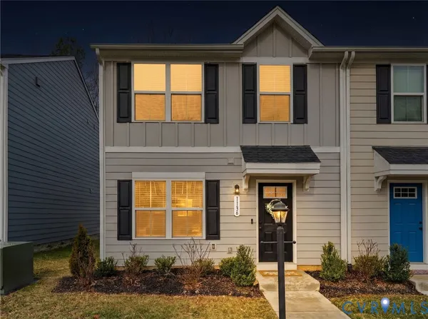 a front view of a house having yard