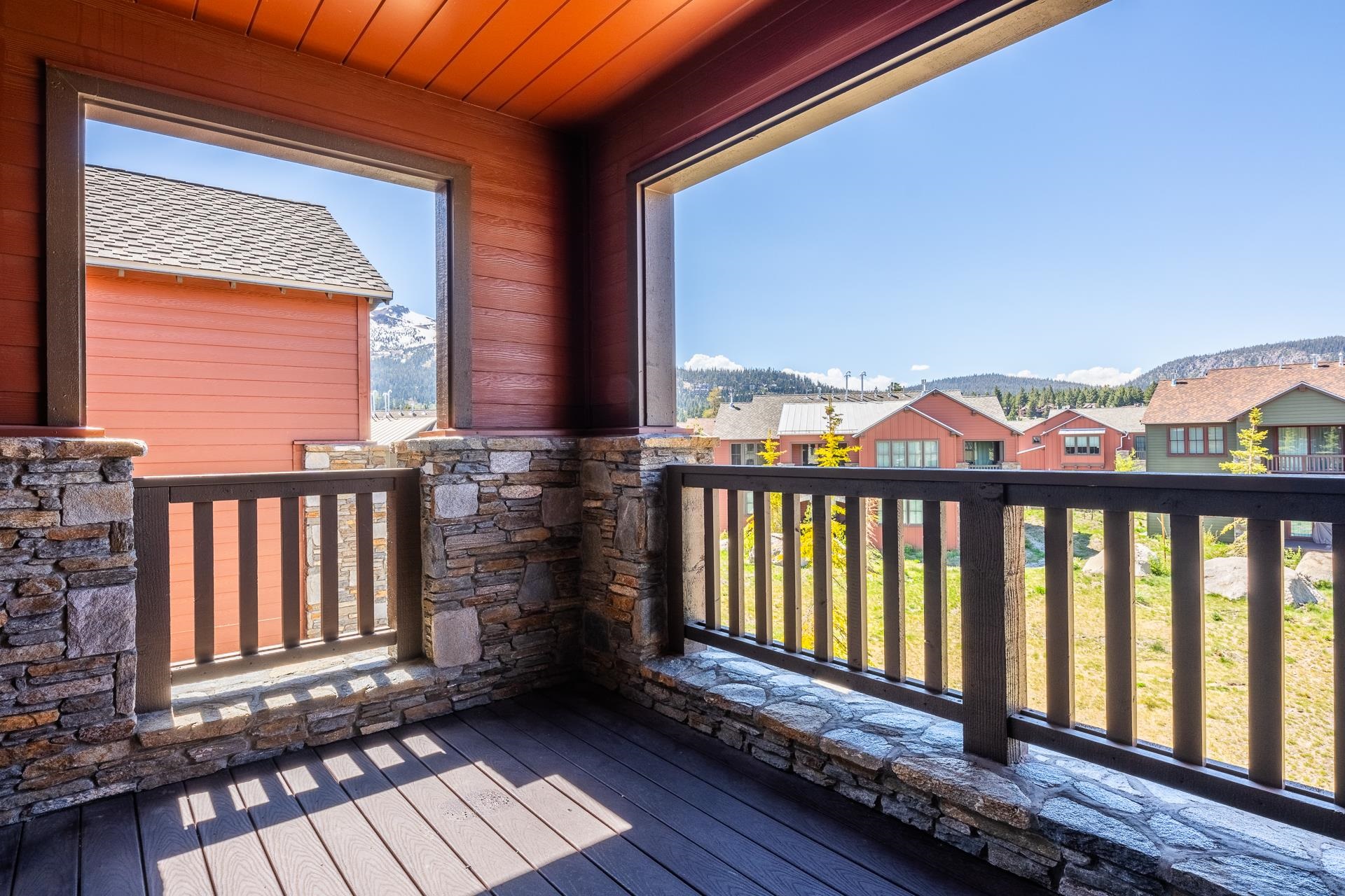 1353 Timber Creek Road, Unit 1353 Mammoth Lakes, CA 93546 - Photo 16 of 50 a view of a balcony with wooden floor