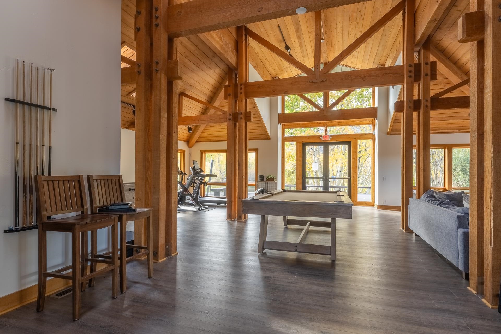1353 Timber Creek Road, Unit 1353 Mammoth Lakes, CA 93546 - Photo 46 of 50 a view of an entryway with wooden floor and a livingroom view