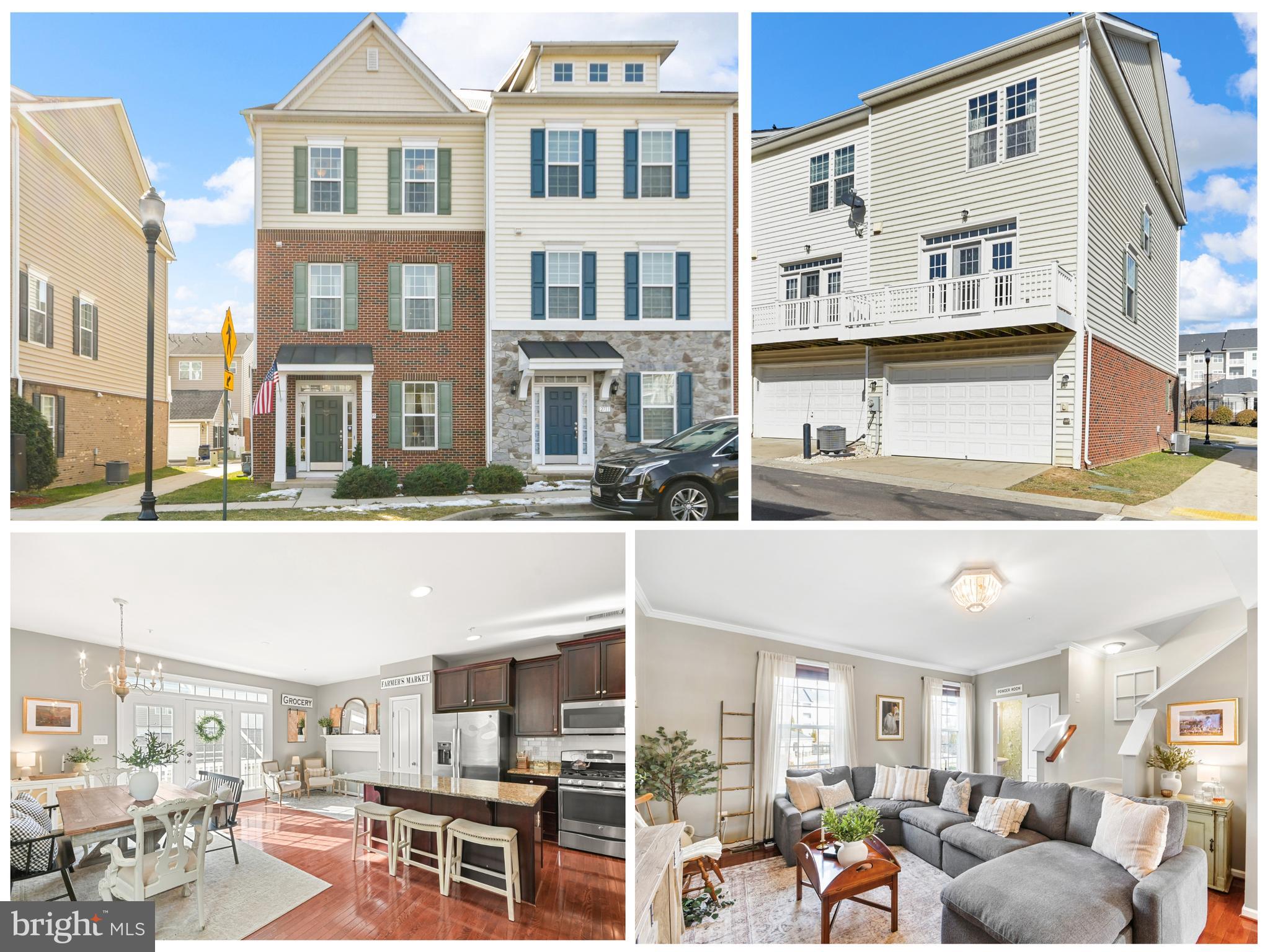 a front view of a building with street view