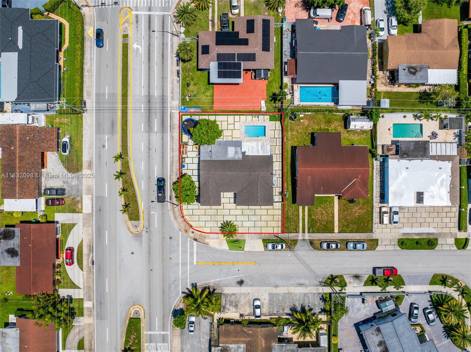 8631 Southwest 16th Terrace Miami, FL 33155 - Photo 41 of 61 an aerial view of residential houses and outdoor space