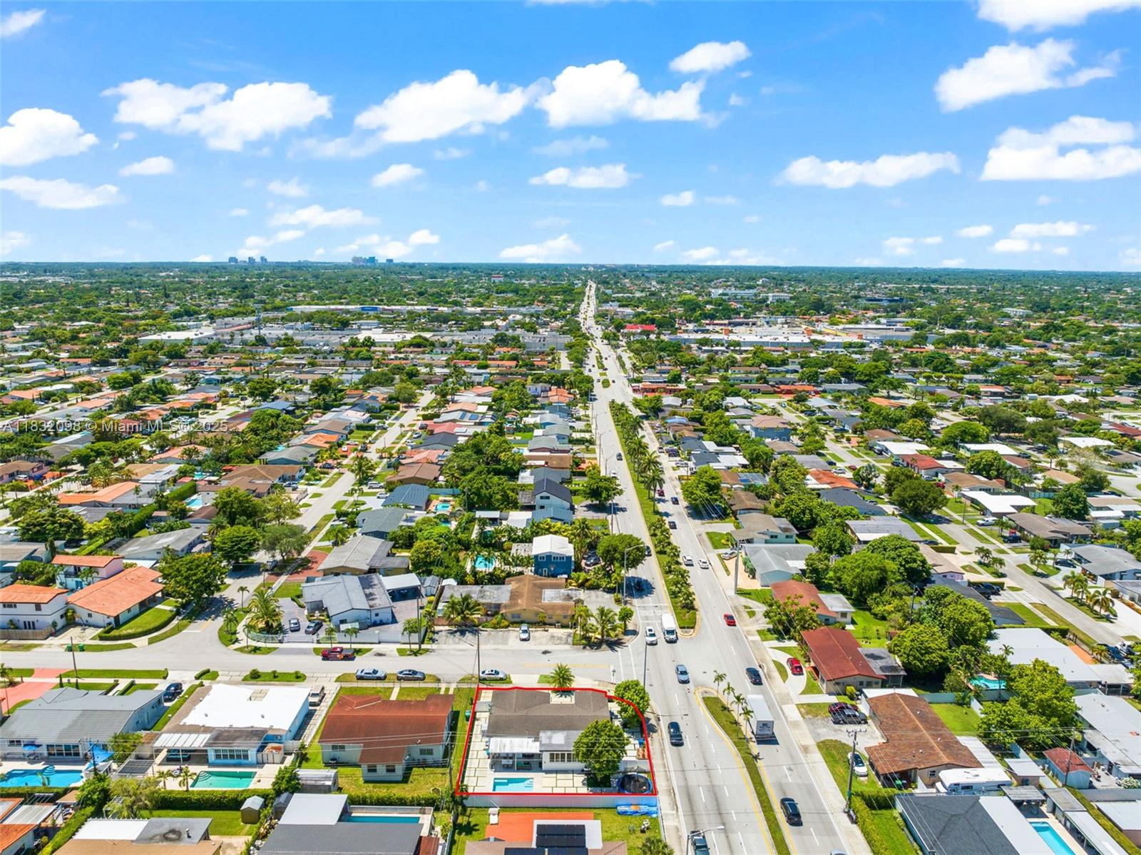 8631 Southwest 16th Terrace Miami, FL 33155 - Photo 46 of 61 an aerial view of residential houses with outdoor space and trees