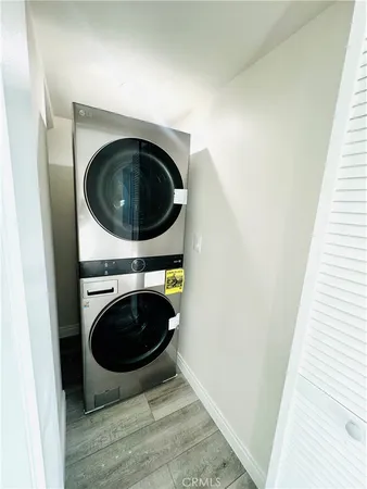 a view of washer and dryer in a utility room