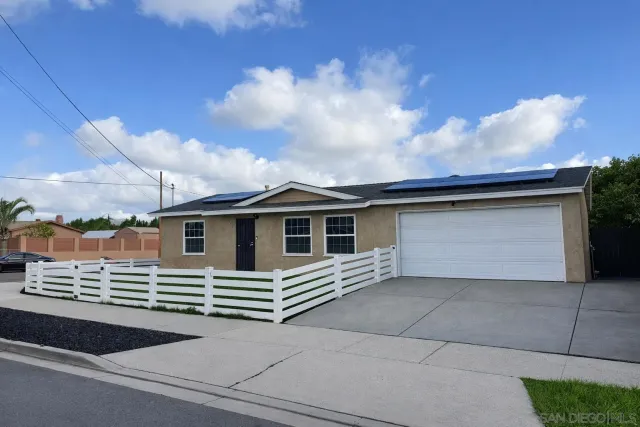 a front view of a house