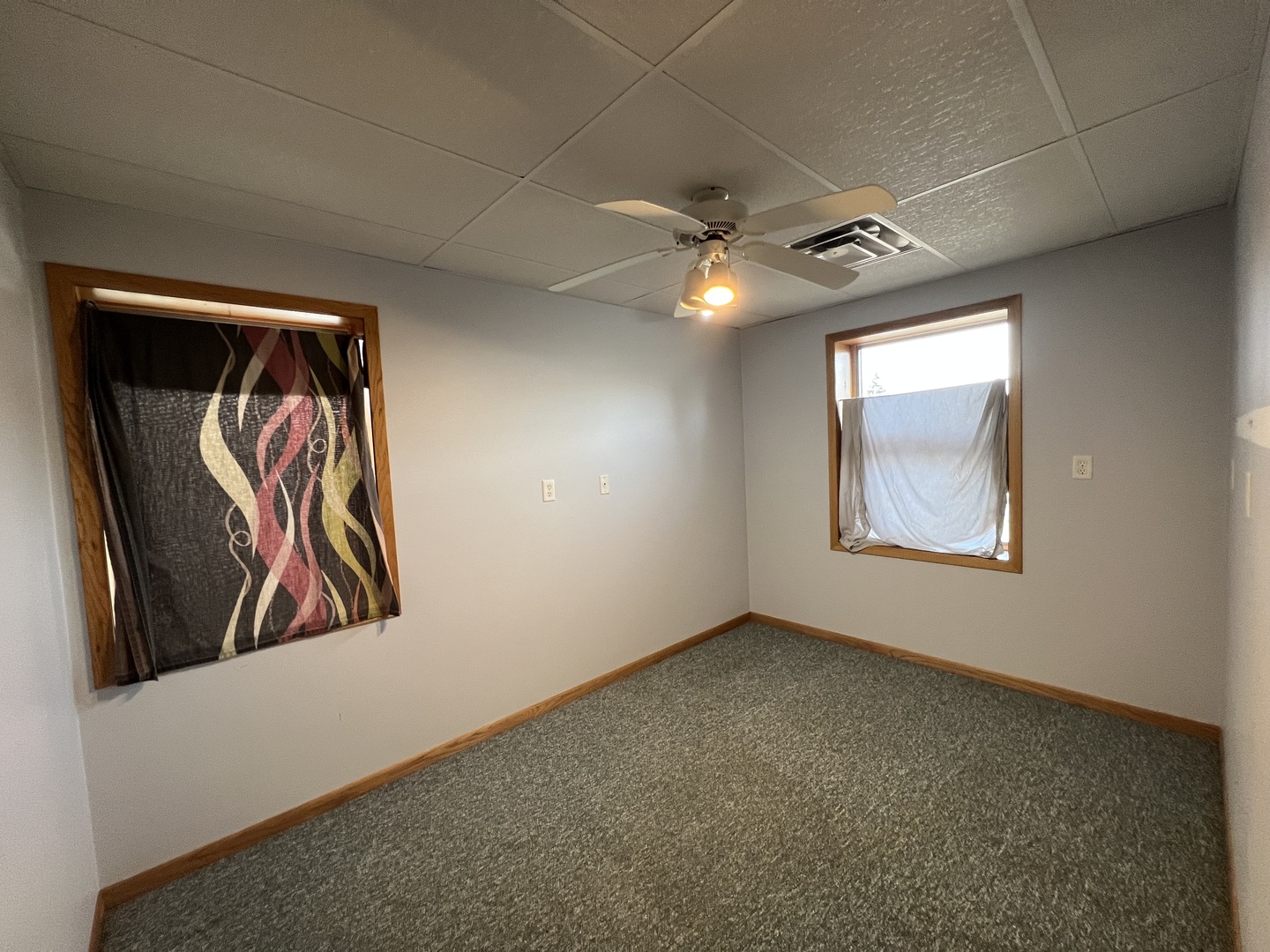 303 East State Road Mount Carroll, IL 61053 - Photo 13 of 26 an empty room with windows and fan