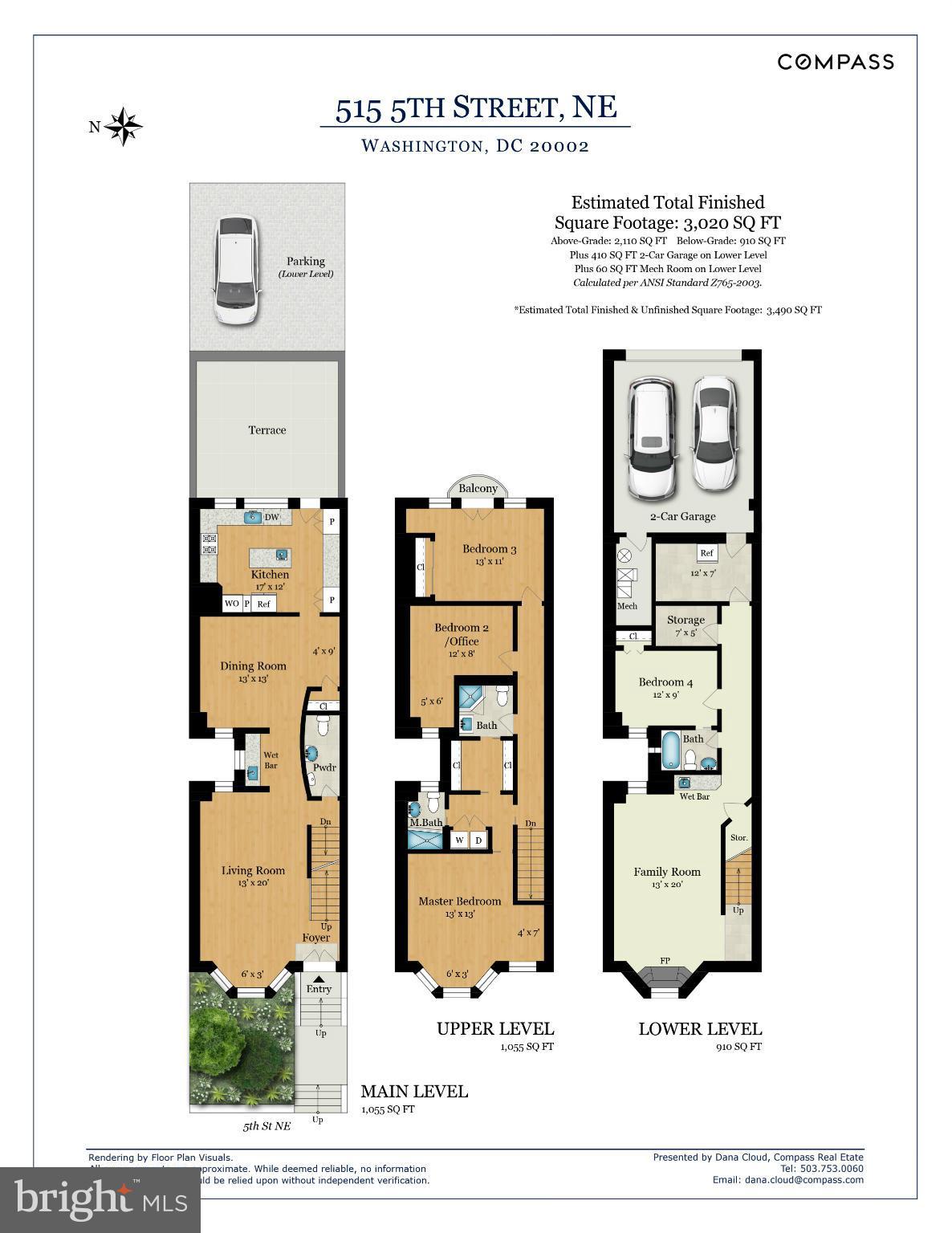 515 5th Street Northeast Washington, DC 20002 - Photo 30 of 30 Floor Plan