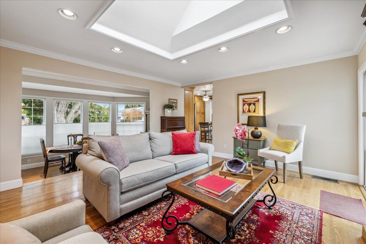3726 Pasadena Drive San Mateo, CA 94403 - Photo 16 of 50 a living room with furniture and a rug