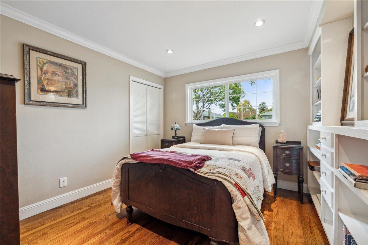 3726 Pasadena Drive San Mateo, CA 94403 - Photo 30 of 50 a bedroom with a bed and a window
