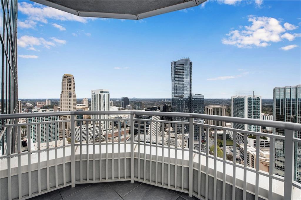 3338 Peachtree Road Northeast, Unit 1706 Atlanta, GA 30326 - Photo 33 of 37 a view of a balcony with city view