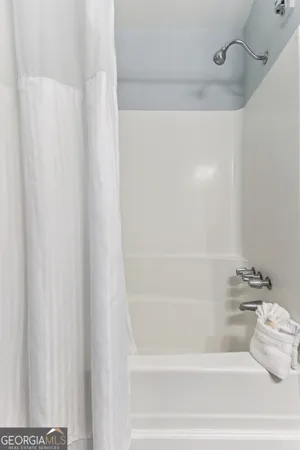 a close up of a bathtub