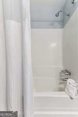 a close up of a bathtub