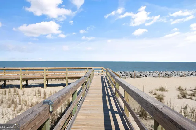 a view of ocean from a balcony