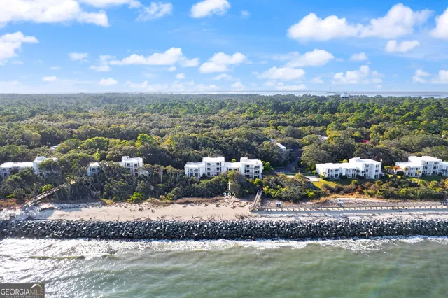a view of a lake with a city