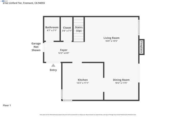 $1,148,000 | 6162 Linford Terrace, Fremont, CA 94555