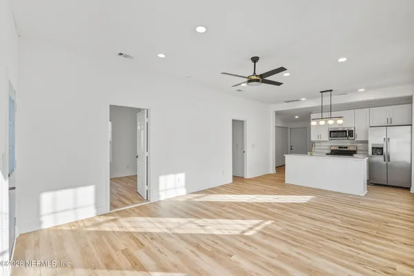 a view of a kitchen with a stove