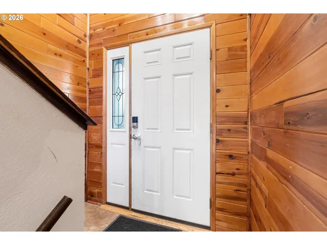 a view of front door