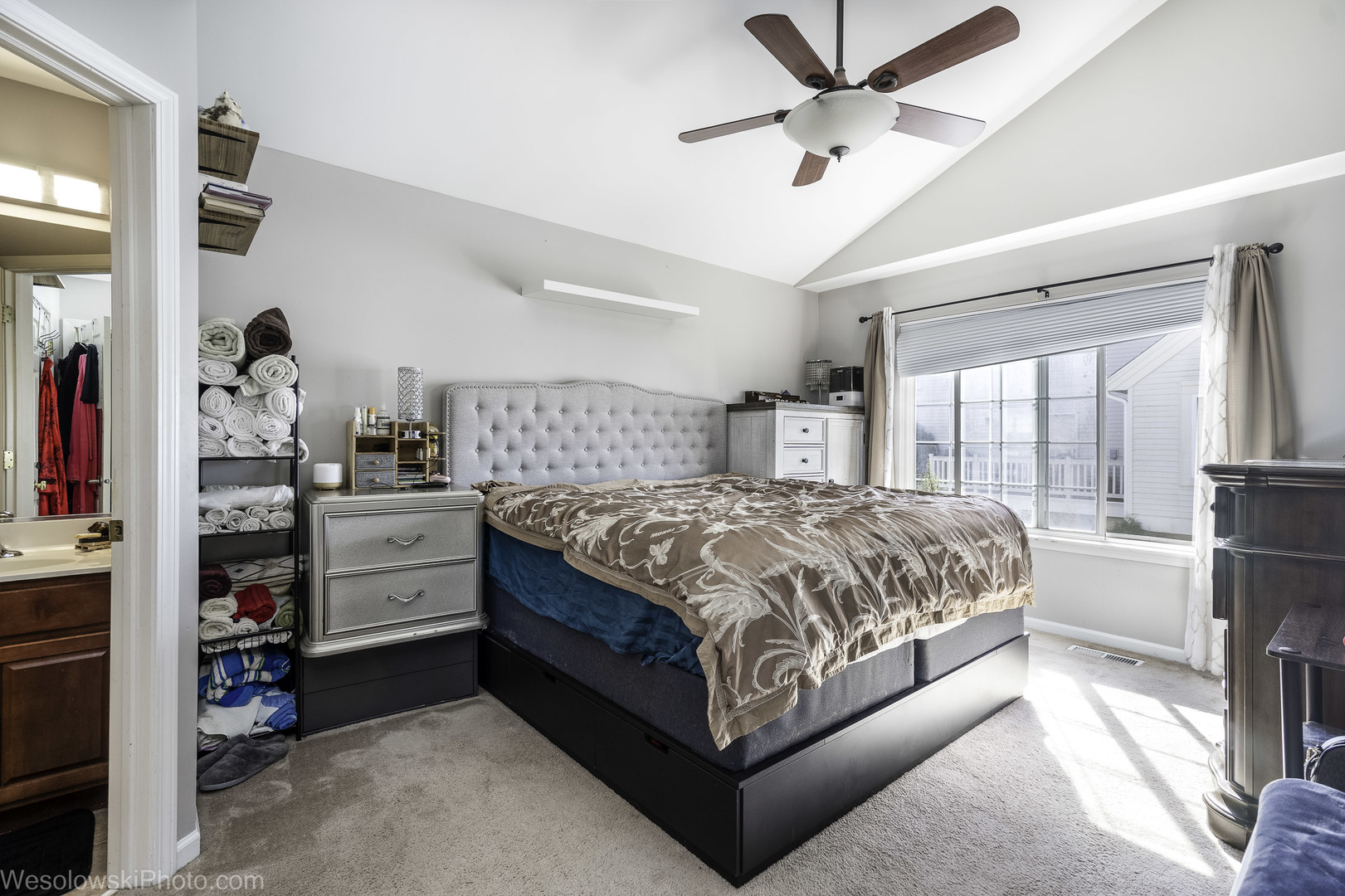 644 South Rosehall Lane, Unit 644 Round Lake, IL 60073 - Photo 14 of 33 a spacious bedroom with a bed and a window