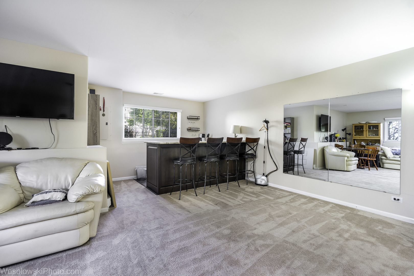 644 South Rosehall Lane, Unit 644 Round Lake, IL 60073 - Photo 20 of 33 a living room with furniture and a flat screen tv