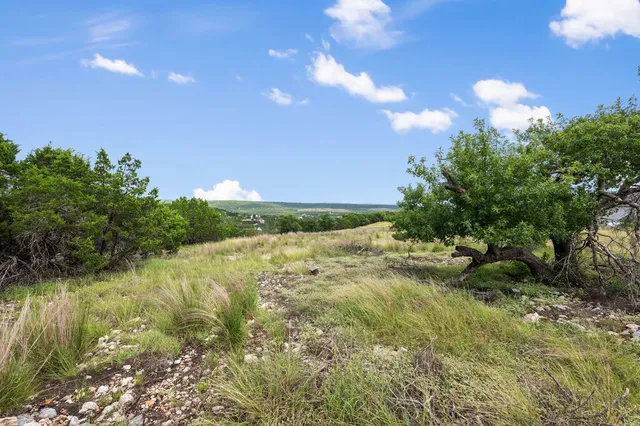 a view of lake with green space