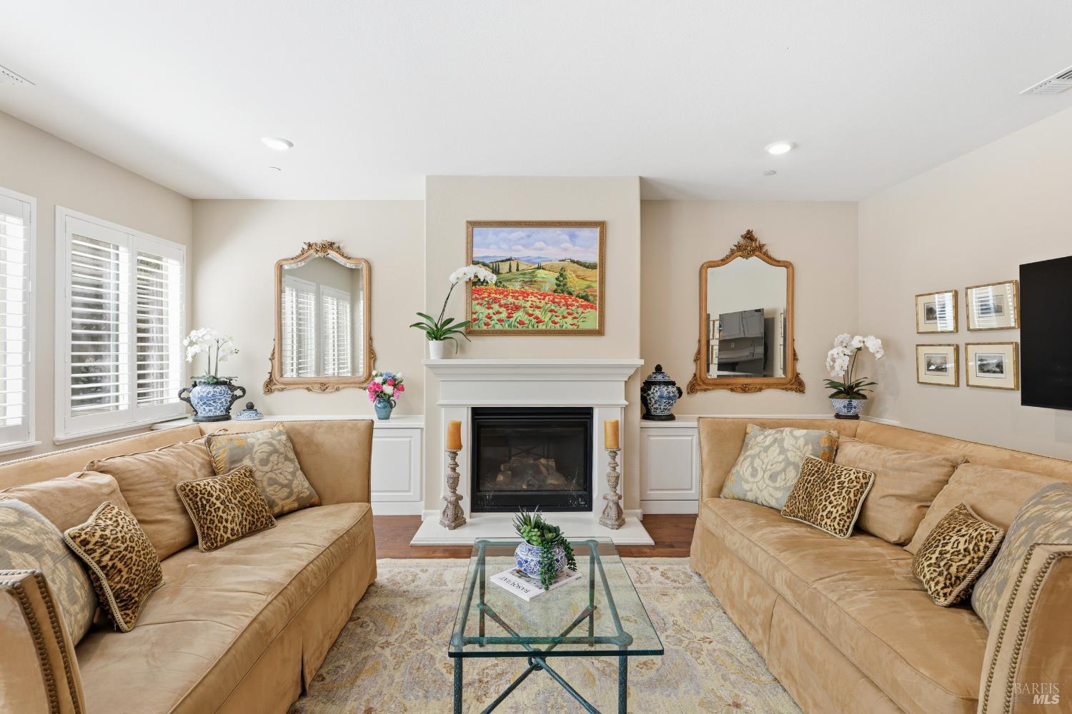 5533 Kennedy Place Rohnert Park, CA 94928 - Photo 8 of 63 a living room with furniture and a fireplace