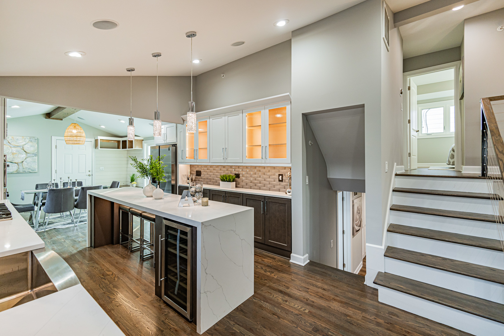 1621 South Grace Avenue Park Ridge, IL 60068 - Photo 12 of 29 a kitchen with stainless steel appliances granite countertop a lot of counter space and wooden floors