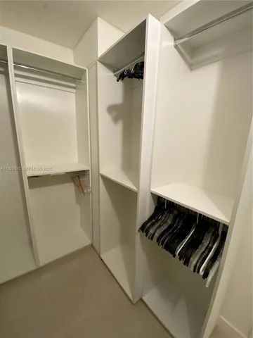 a close view of closet